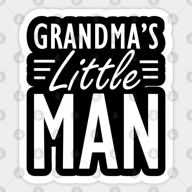 Grandma's little man w Sticker by KC Happy Shop